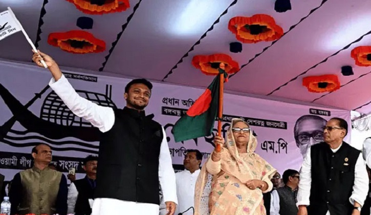 ৫ আগস্ট শেখ হাসিনার সঙ্গে সংবাদ সম্মেলনে থাকছেন সাকিবও!