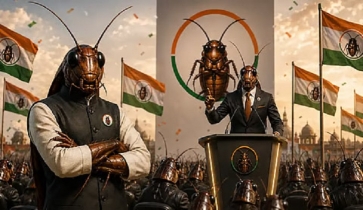 শিক্ষামন্ত্রীর পদত্যাগের দাবিতে ‘ককরোচ জনতা পার্টি’র বিক্ষোভ কর্ম