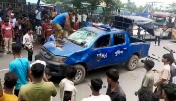 ঢাকা-চট্টগ্রাম মহাসড়কে পুলিশের গাড়িতে হামলা ও ভাঙচুর
