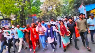 বঙ্গবন্ধুর জন্মদিন উপলক্ষে ঢাকায় আওয়ামী লীগের মিছিল